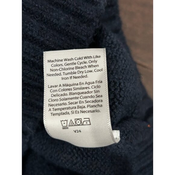 Free Assembly NEW Navy Cable Knit Short Sleeve Sweater Sz XXXL - Picture 8 of 9